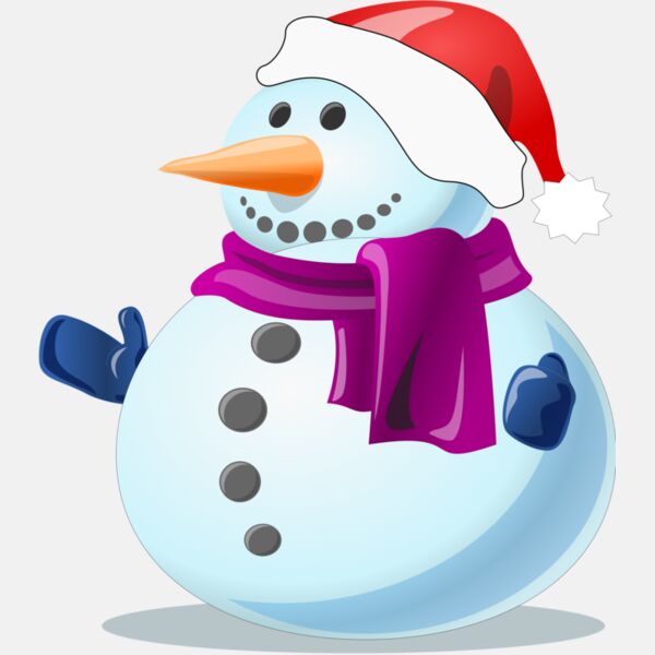 Violet Scarf Snowman Thumbnail