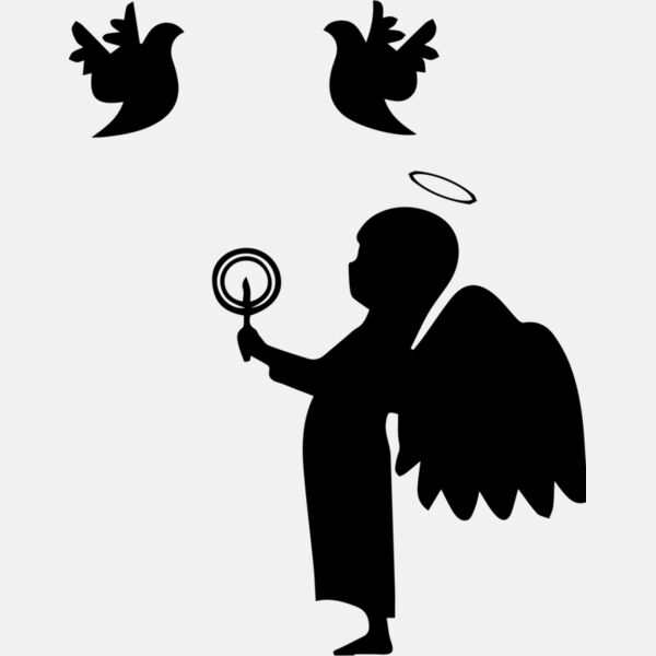 Child Angel Silhouette I Thumbnail