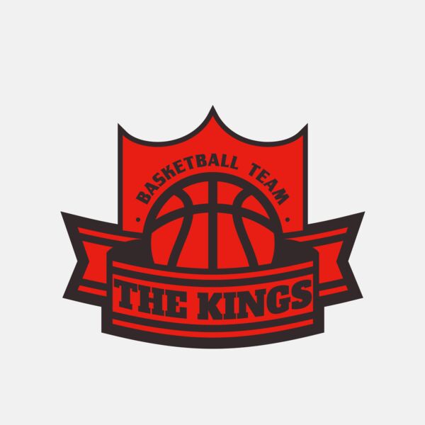 The Kings Basketball team Logo Template Thumbnail