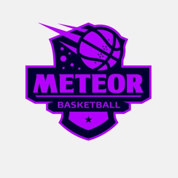 Meteor Basketball logo template Thumbnail