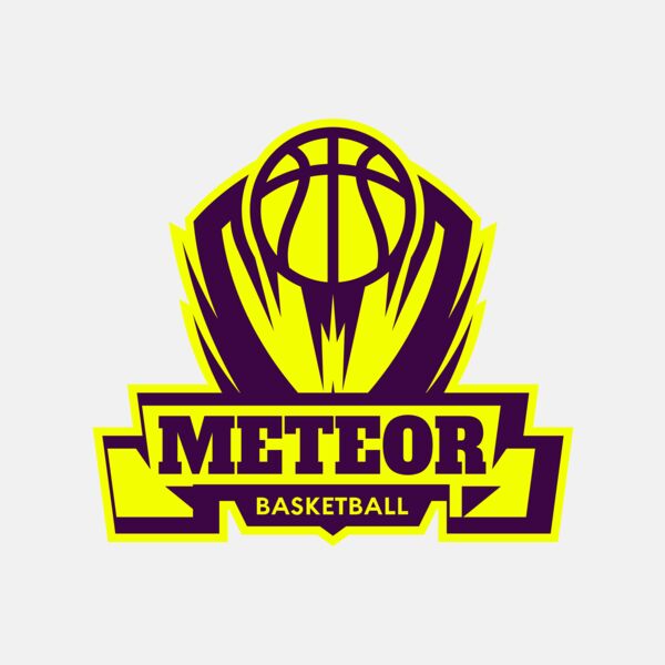 Meteor Basketball Logo Template Thumbnail