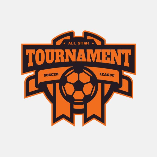 Tournament Soccer league logo template Thumbnail