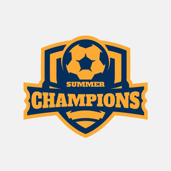 Champions Summer Soccer logo template Thumbnail