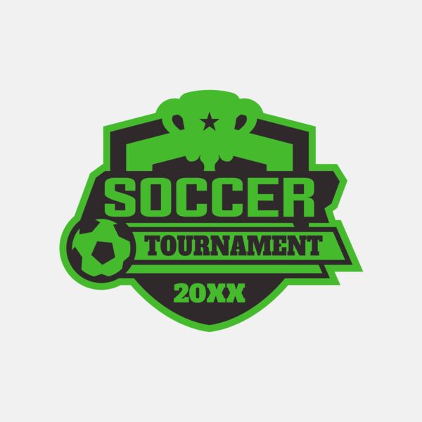 Soccer Tournament logo template 02 Thumbnail