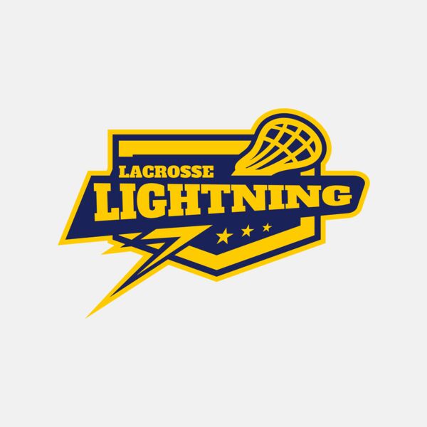 Lightning Lacrosse Logo Template Thumbnail