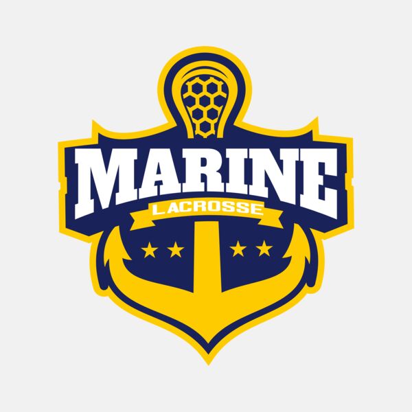 Marine Lacrosse Logo Template Thumbnail