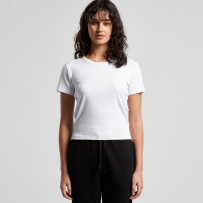 Womens Organic Rib Baby Tee Thumbnail