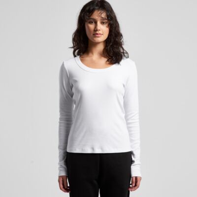 Womens Organic Rib L/S Tee Thumbnail