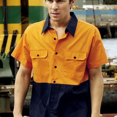 HI-VIS COTTON TWILL SHIRT S/S Thumbnail