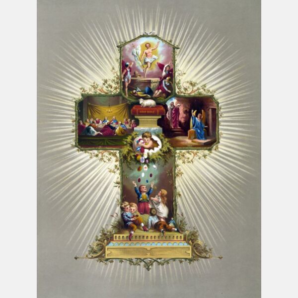 Easter Cross Religious Card Thumbnail