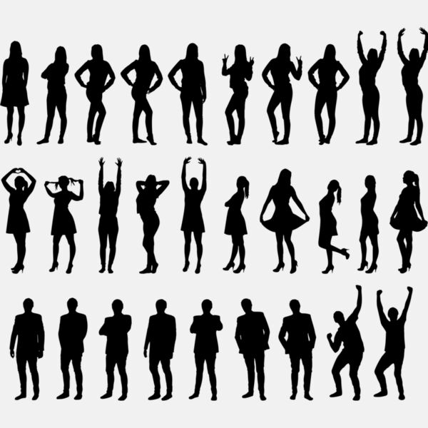 30 People Silhouettes Thumbnail