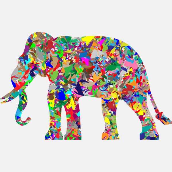 Modern Art Elephant Thumbnail