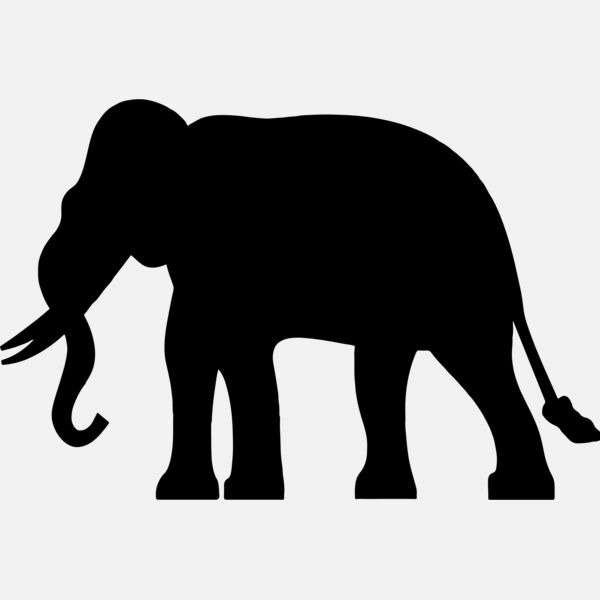 Elephant Silhouette Thumbnail
