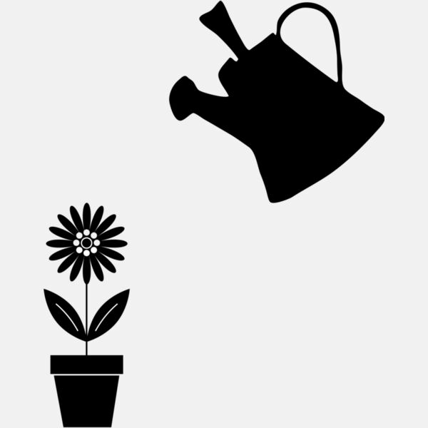 Potted Flower And Watering Can Thumbnail