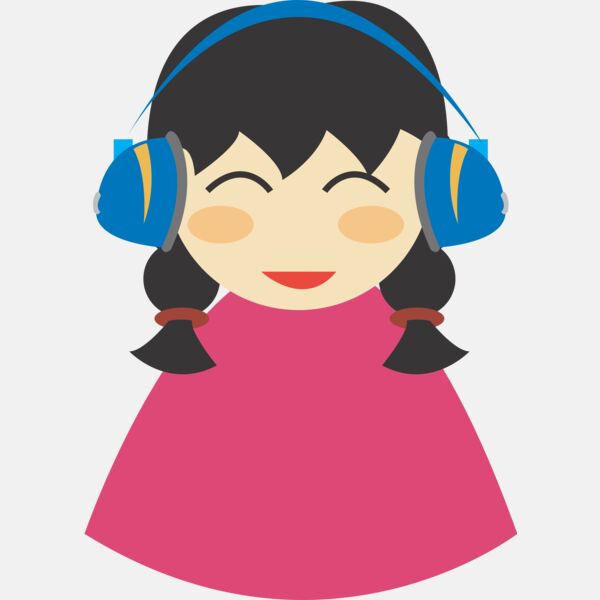 Cute Girl With Headphone Thumbnail