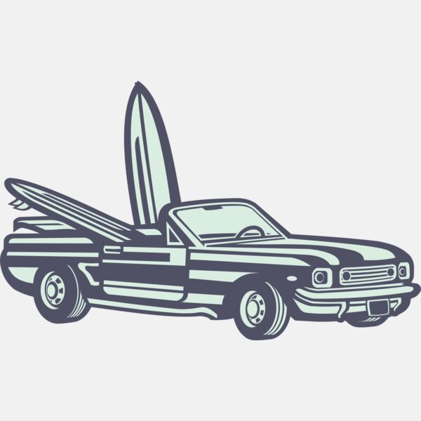 Car With SurfBoard 2 Thumbnail