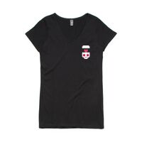 Womens Bevel V-Neck Tee Thumbnail