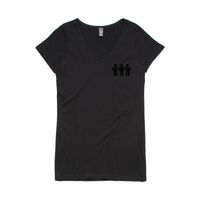 Womens Bevel V-Neck Tee Thumbnail