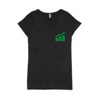 Womens Bevel V-Neck Tee Thumbnail