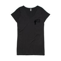 Womens Bevel V-Neck Tee Thumbnail