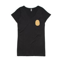 Womens Bevel V-Neck Tee Thumbnail