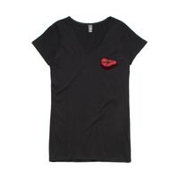 Womens Bevel V-Neck Tee Thumbnail