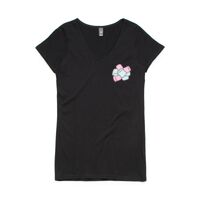 Womens Bevel V-Neck Tee Thumbnail