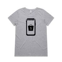 Womens Shallow Scoop Tee Thumbnail