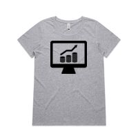 Womens Shallow Scoop Tee Thumbnail