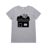 Womens Shallow Scoop Tee Thumbnail